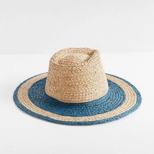 👒 Brixton Hampton Colorblock Straw Hat NEW